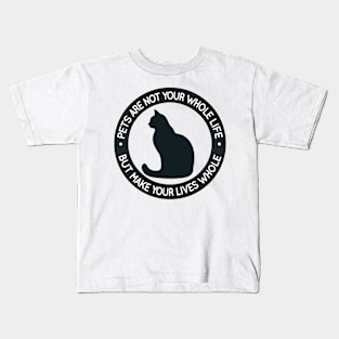 Companion's Silhouette: National Pet Day Kids T-Shirt